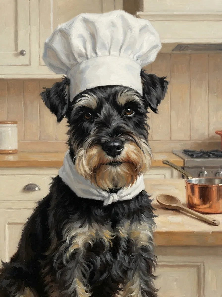 Portrait de Thea, schnauzer (Chef)