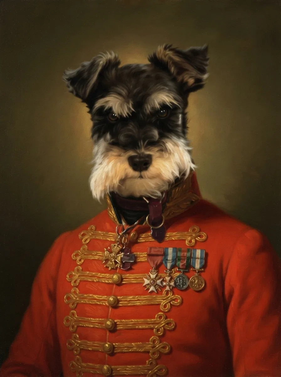 Portrait de Thea, schnauzer (Royauté)